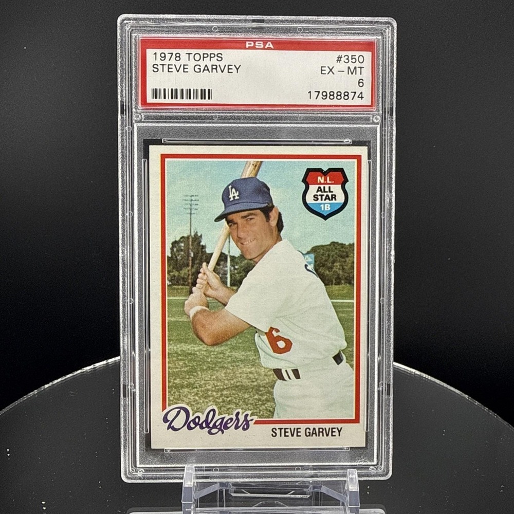 1978 Vintage Topps #350 Steve Garvey‎ PSA 6 Dodgers